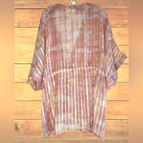 Shimmery Pastel Kimono One Size - Picture 2 of 3